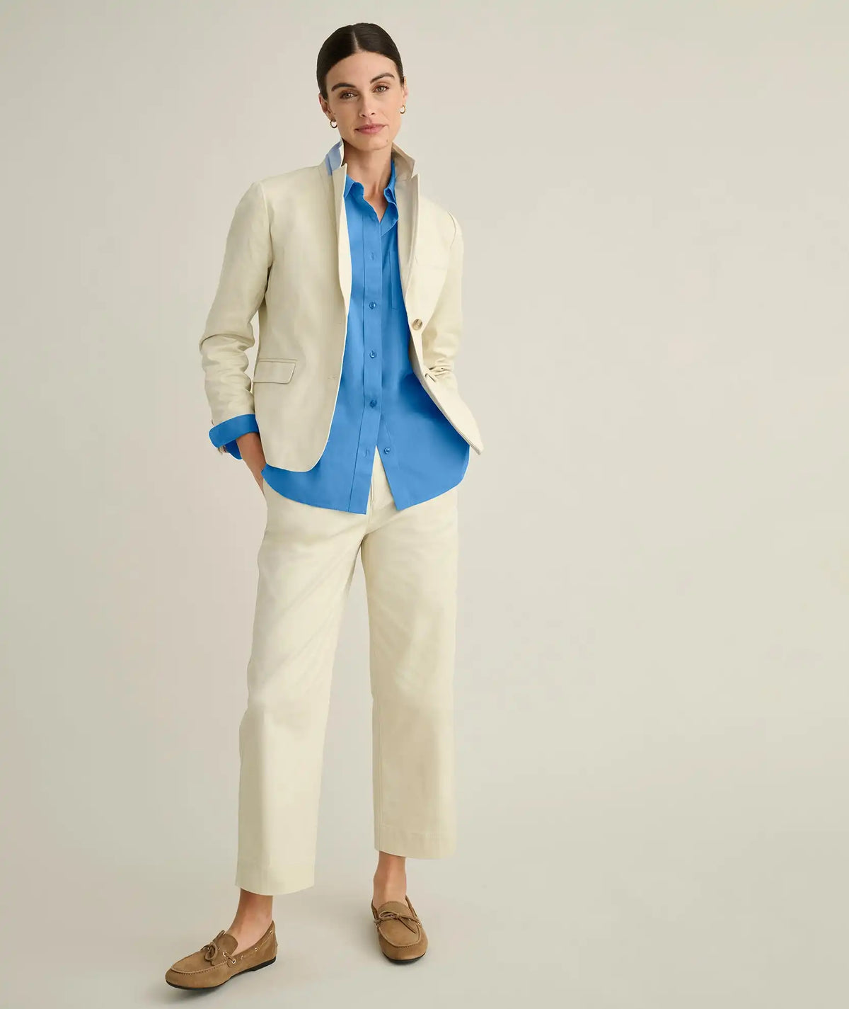 Stretch Twill Ava Cropped Pant