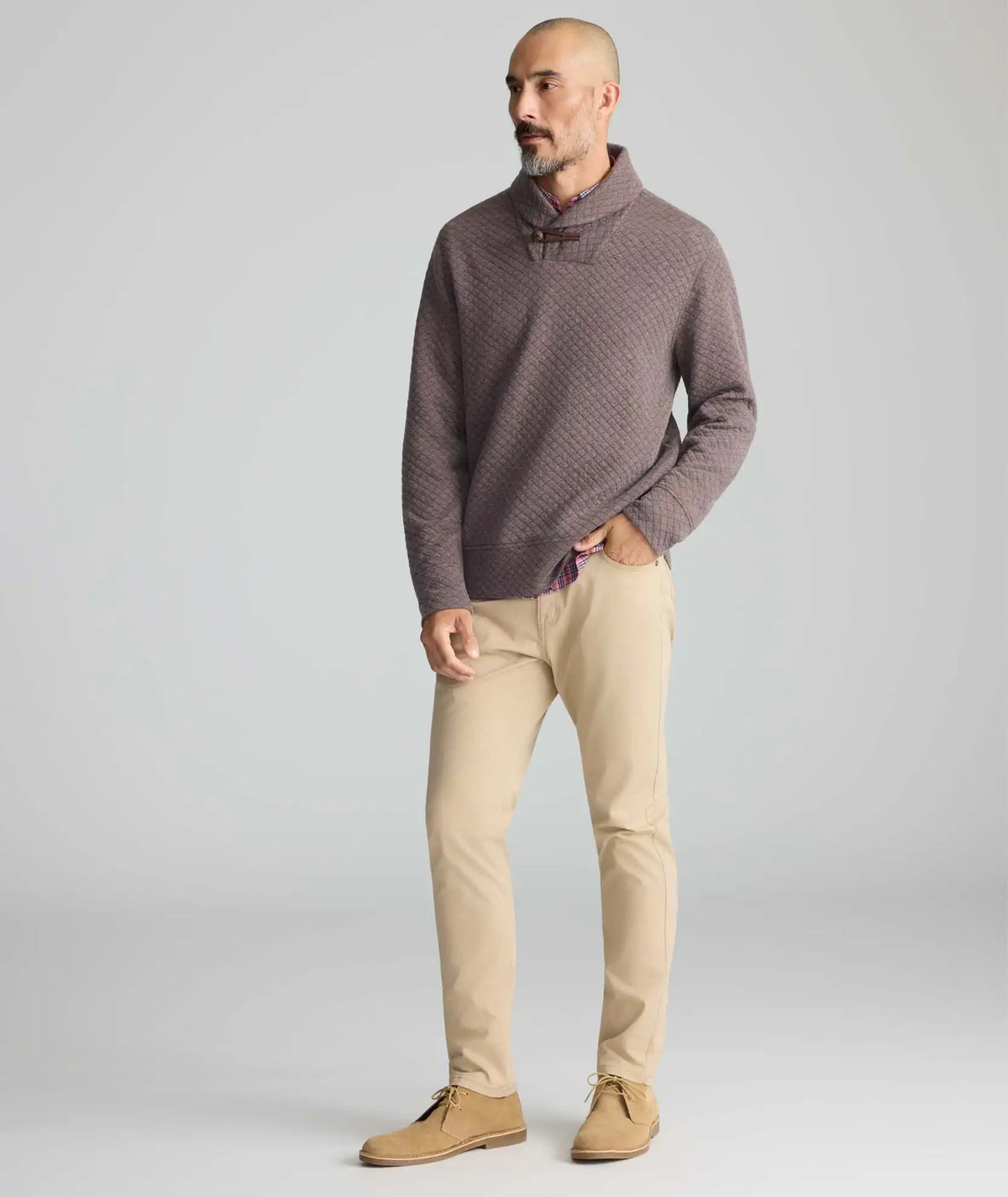 Shawl Collar Sweatshirt