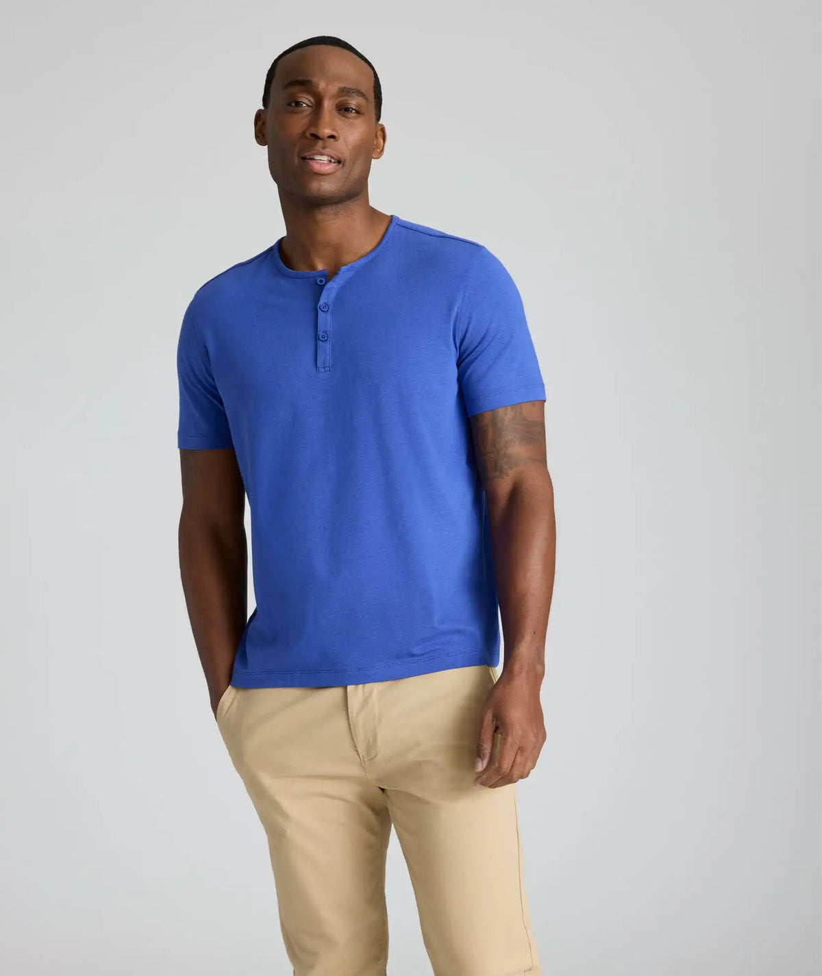EcoSoft™ Short-Sleeve Henley - FINAL SALE
