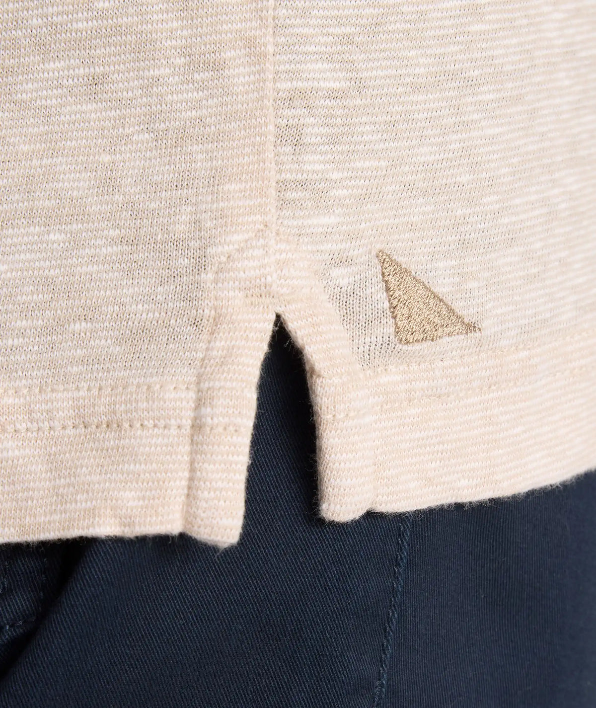 Cotton-Linen Johnny Collar Polo - FINAL SALE