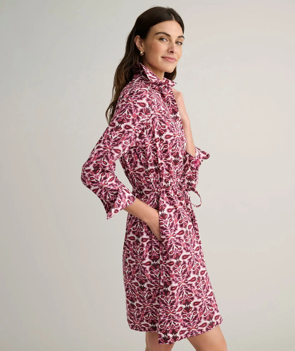 Stretch Cotton Poplin Taylor Shirtdress