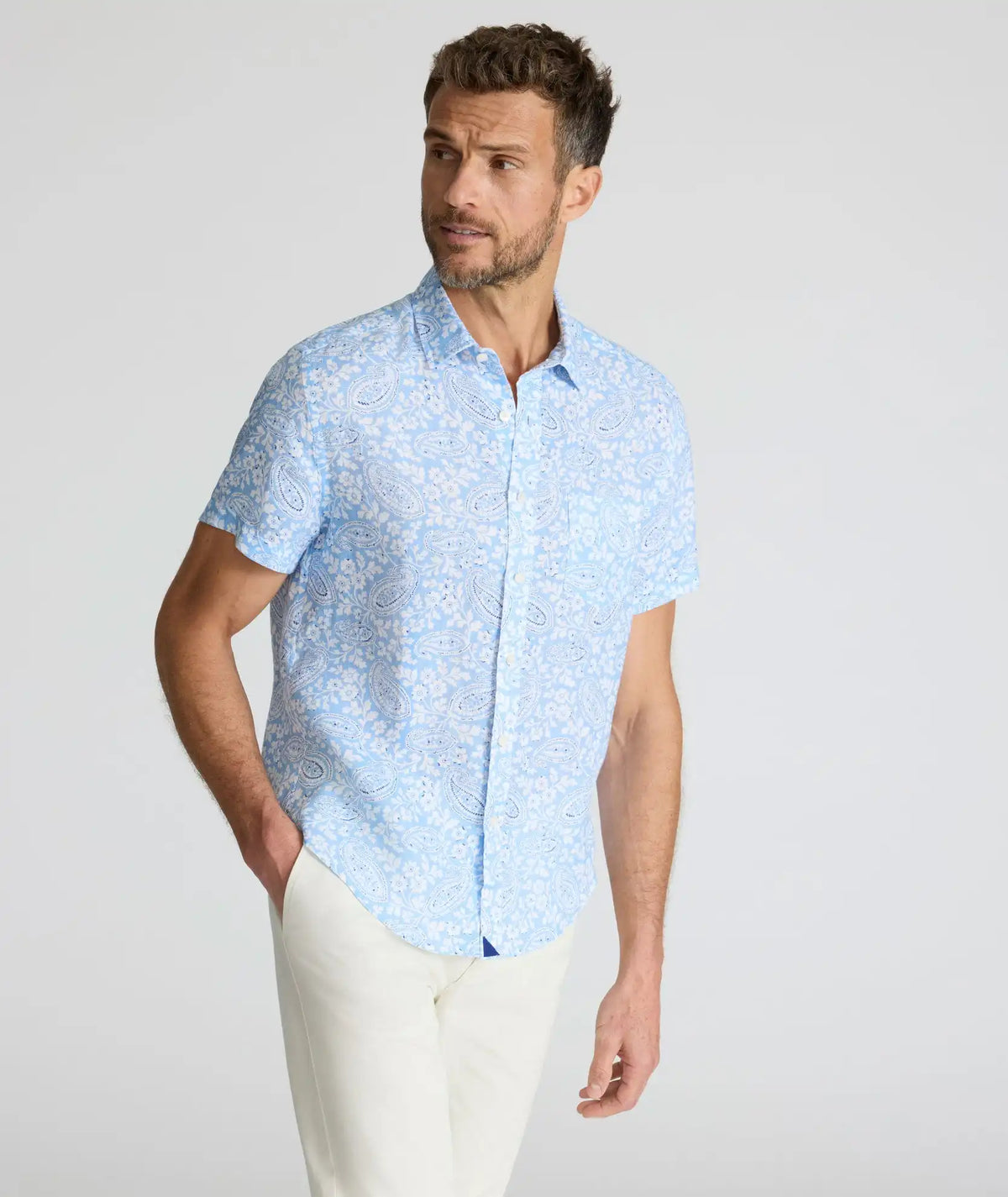 Linen Short-Sleeve Turner Shirt - FINAL SALE