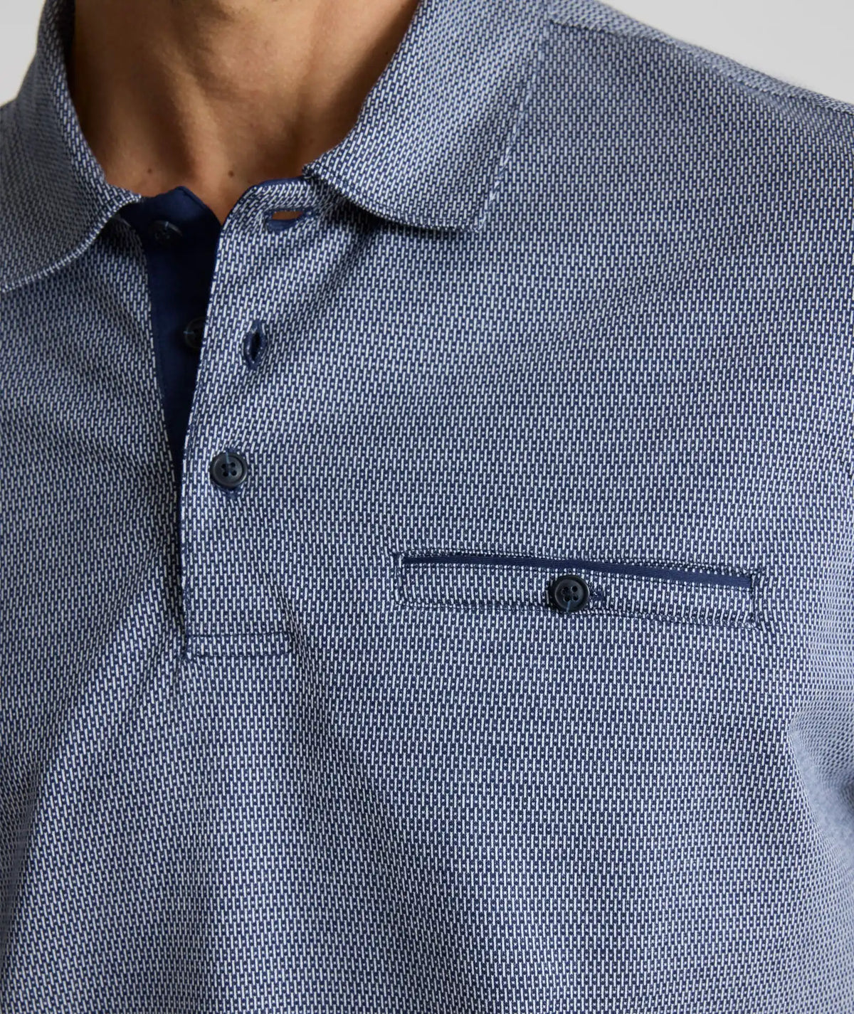 Textured Cotton Polo