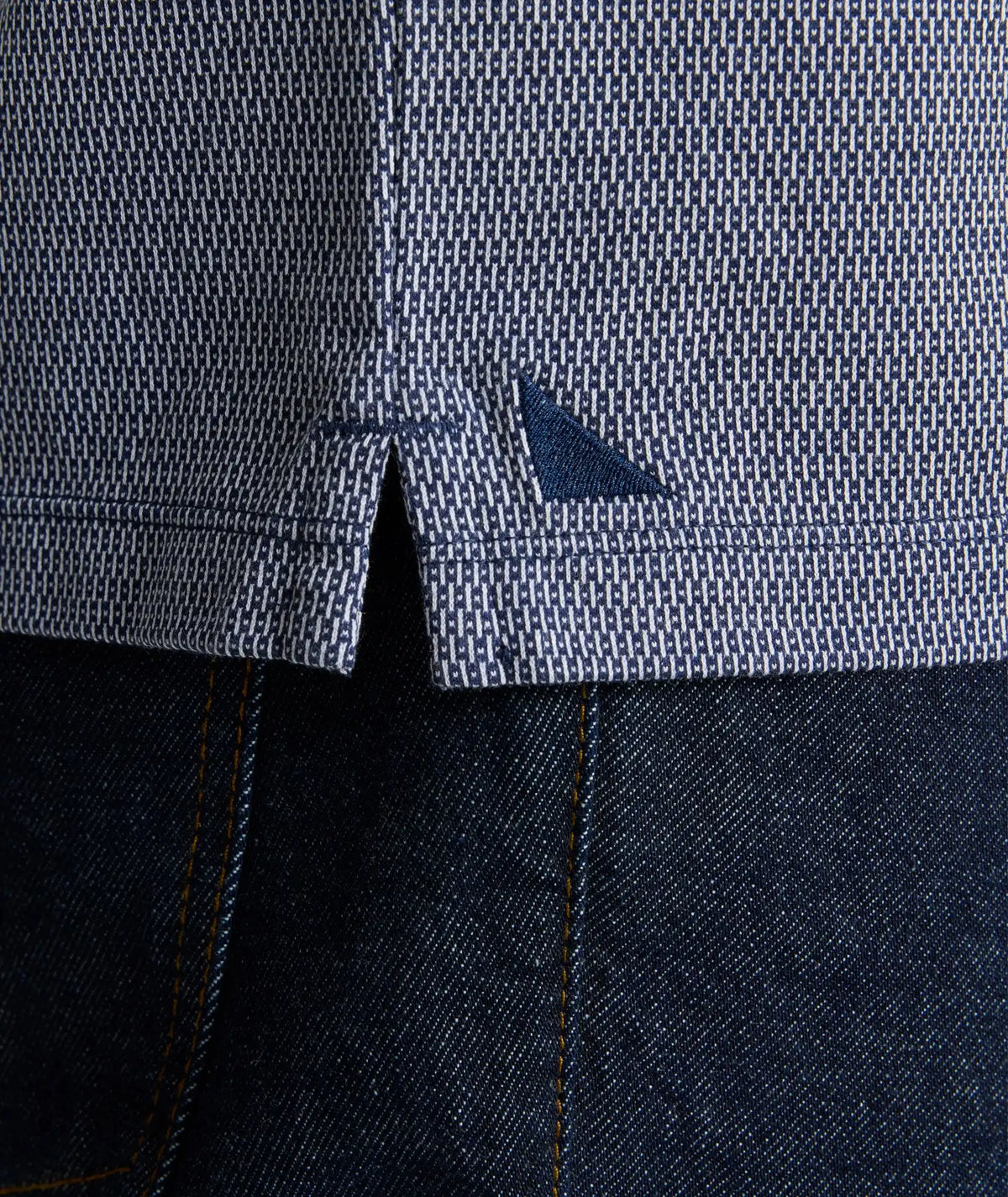 Textured Cotton Polo