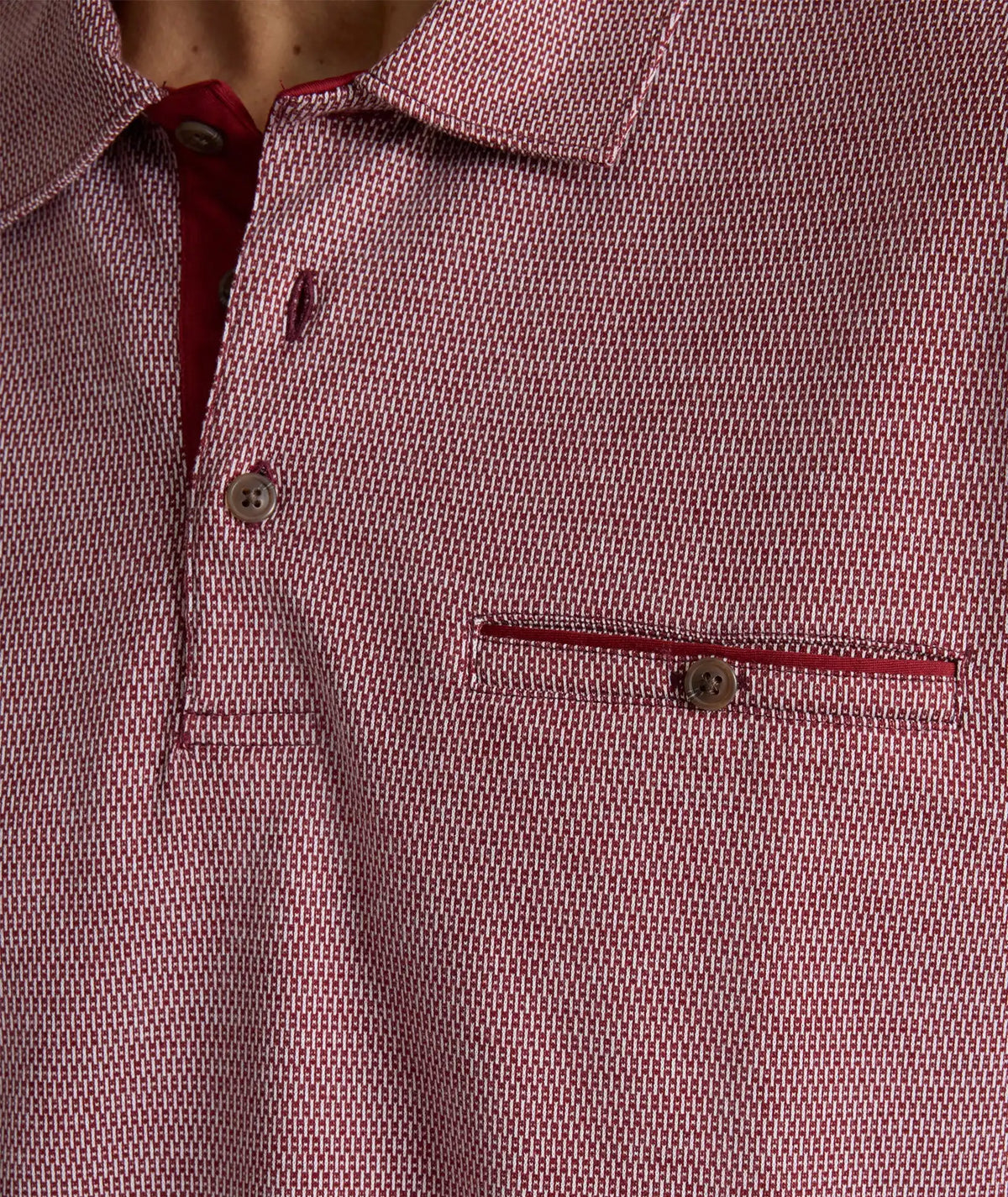 Textured Cotton Polo