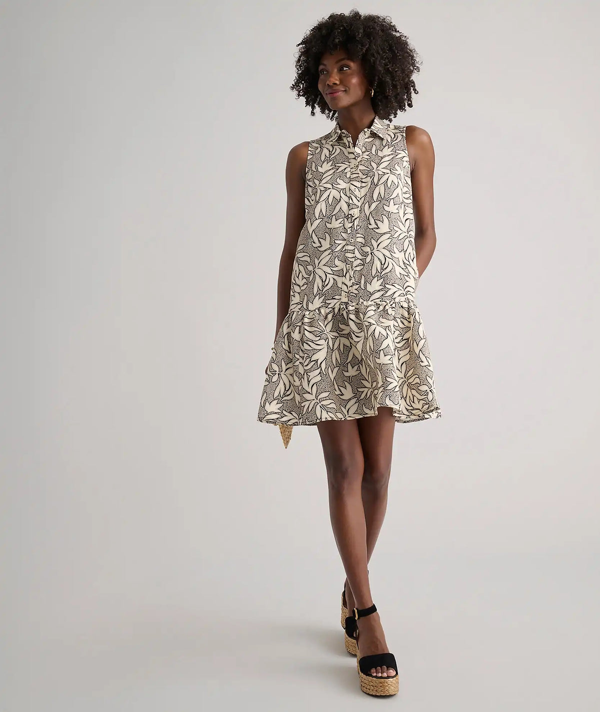 Linen Blend Sleeveless Amara Dress