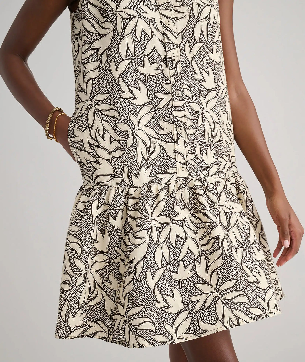 Linen Blend Sleeveless Amara Dress