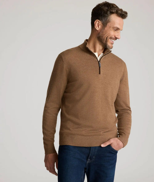Merino Wool Quarter-Zip Sweater - FINAL SALE
