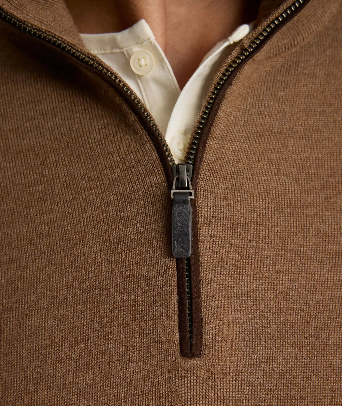 Merino Wool Quarter-Zip Sweater - FINAL SALE