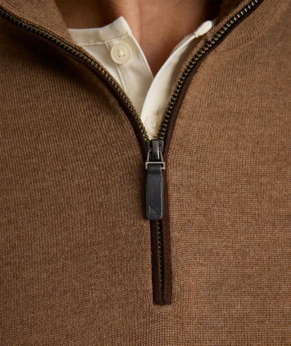 Merino Wool Quarter-Zip Sweater - FINAL SALE