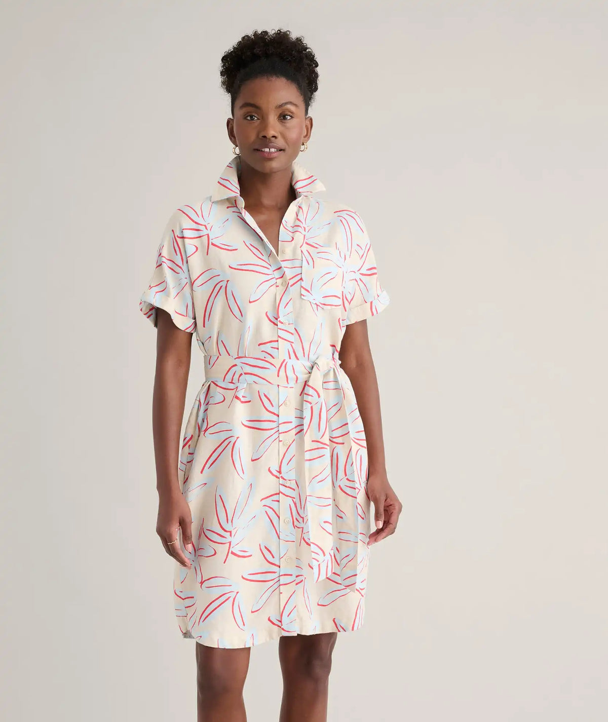 Linen Blend Betty Dress