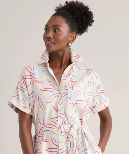Linen Blend Betty Dress