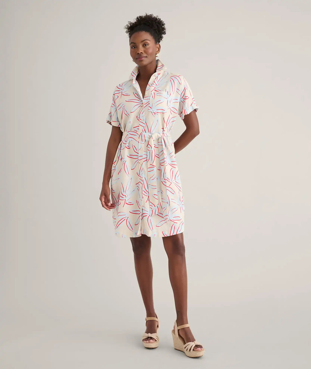 Linen Blend Betty Dress