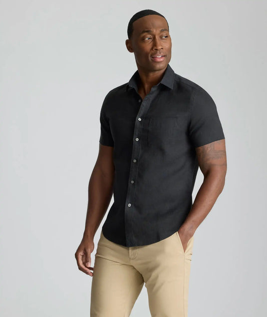Wrinkle-Resistant Linen Short-Sleeve Cameron Shirt