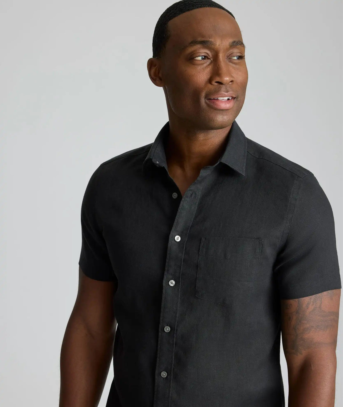 Wrinkle-Resistant Linen Short-Sleeve Cameron Shirt