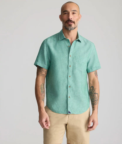 Wrinkle-Resistant Linen Short-Sleeve Cameron Shirt