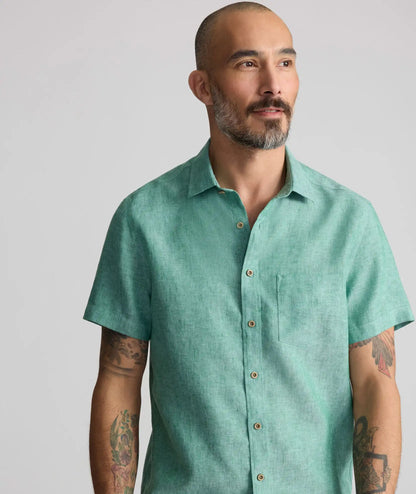 Wrinkle-Resistant Linen Short-Sleeve Cameron Shirt