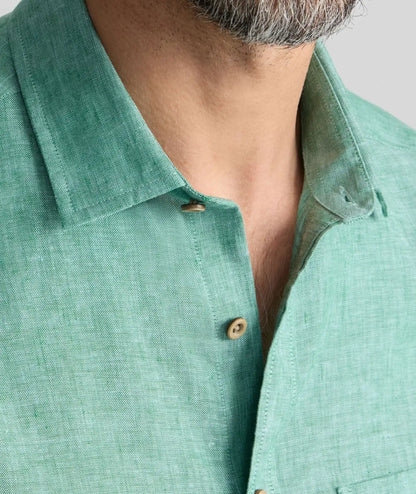 Wrinkle-Resistant Linen Short-Sleeve Cameron Shirt