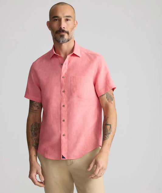 Wrinkle-Resistant Linen Short-Sleeve Cameron Shirt