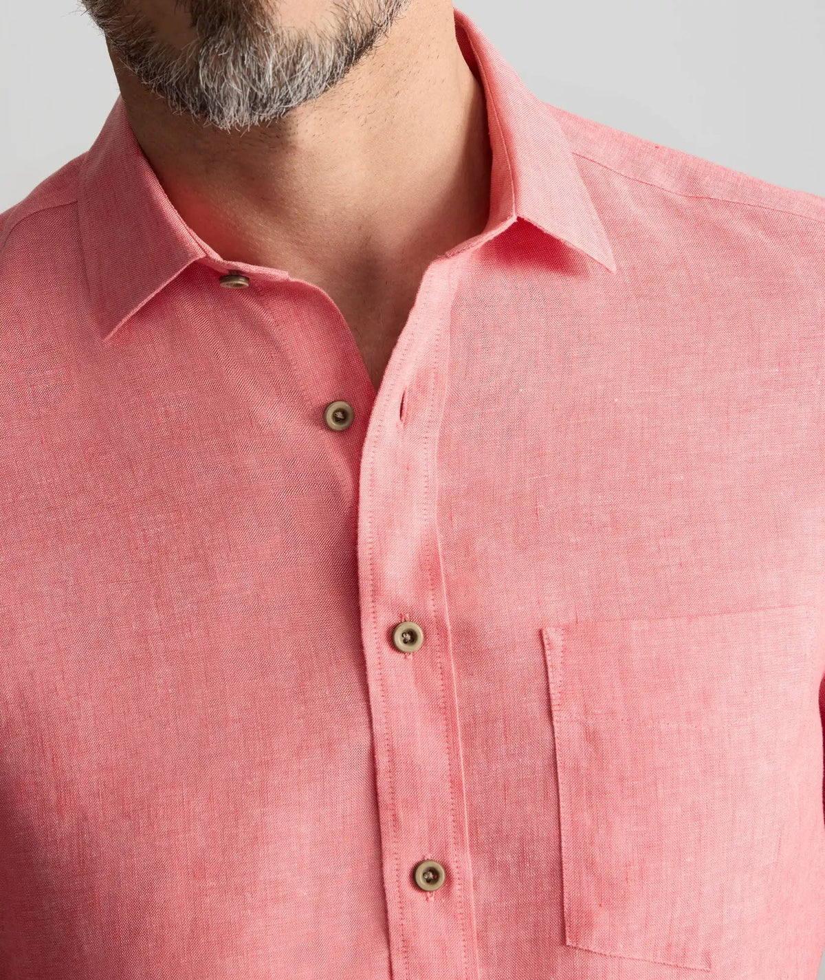 Wrinkle-Resistant Linen Short-Sleeve Cameron Shirt