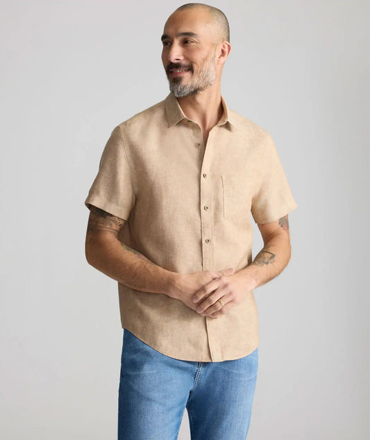 Wrinkle-Resistant Linen Short-Sleeve Cameron Shirt