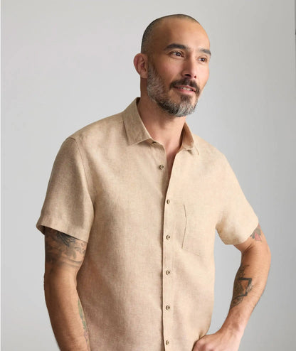 Wrinkle-Resistant Linen Short-Sleeve Cameron Shirt