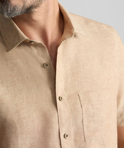 Wrinkle-Resistant Linen Short-Sleeve Cameron Shirt