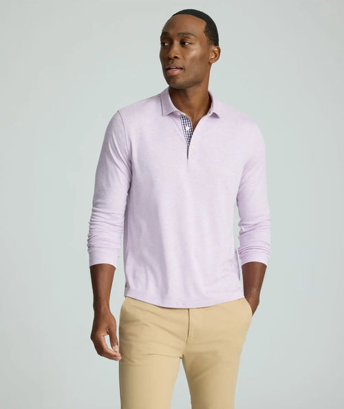 Wrinkle-Free Long-Sleeve Polo - FINAL SALE