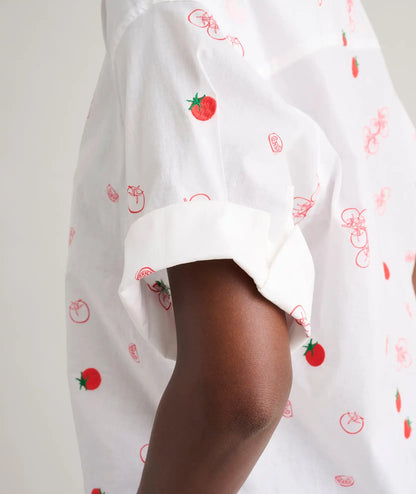 Cotton Tomato Print Chrissy Shirt
