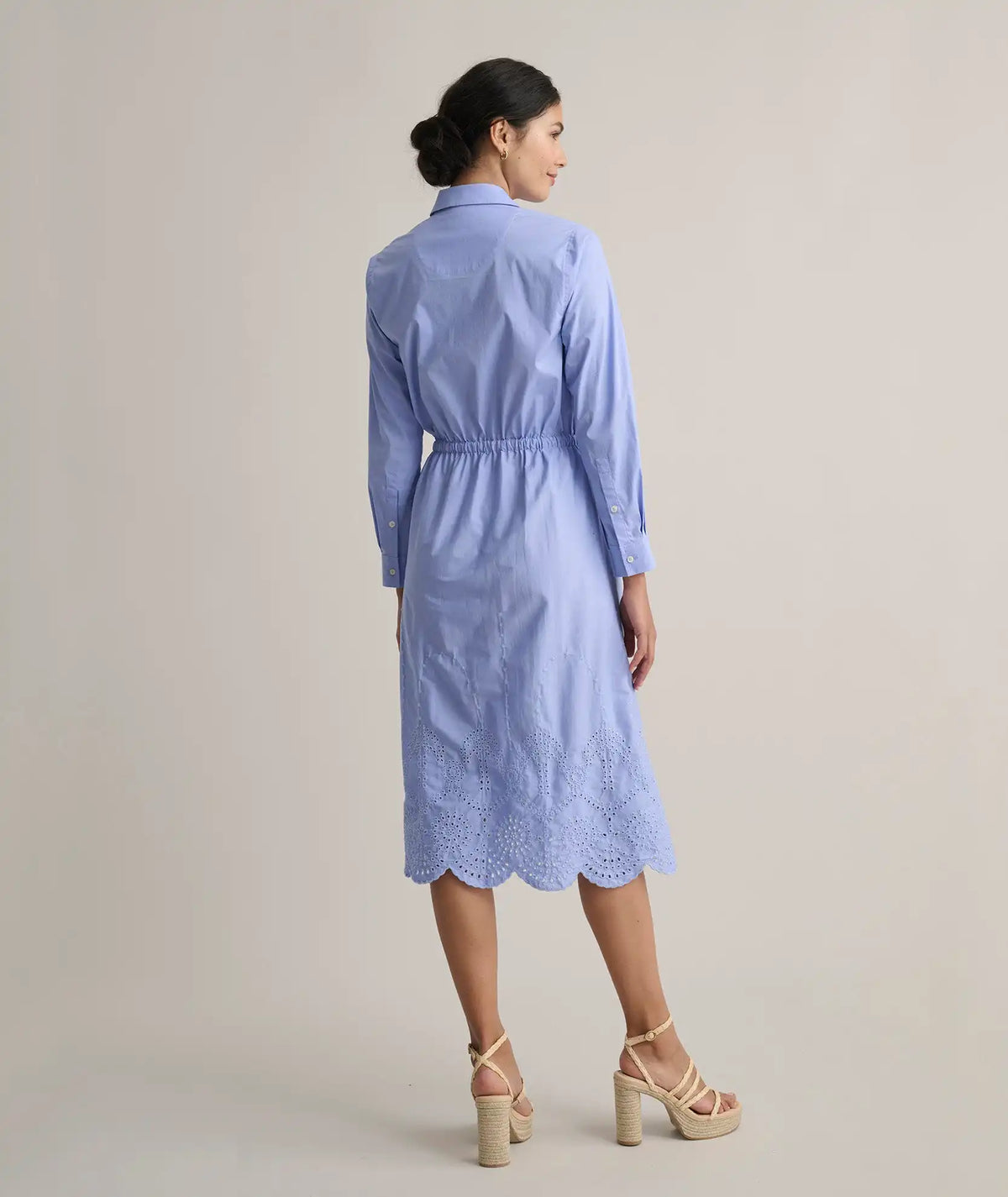 Eyelet-Embroidered Claudia Shirt Dress