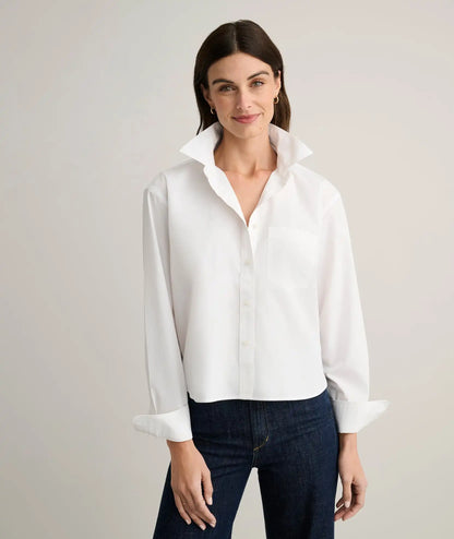 Wrinkle-Free Stretch Cotton Untucked Crosby Shirt