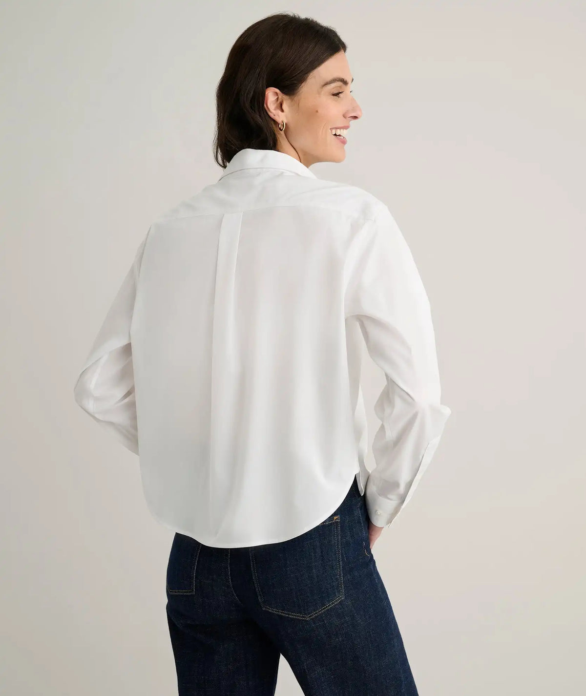 Wrinkle-Free Stretch Cotton Untucked Crosby Shirt