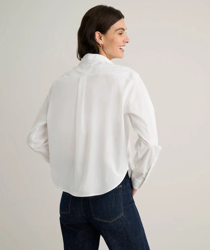 Wrinkle-Free Stretch Cotton Untucked Crosby Shirt