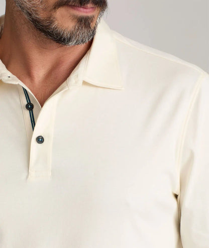 Wrinkle-Free Damaschino Long-Sleeve Polo - FINAL SALE