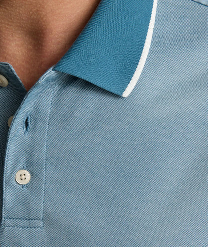 Tipped Performance Long-Sleeve Polo - FINAL SALE