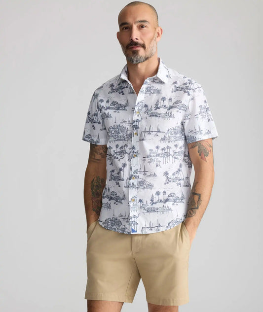 Vintage Wash Short-Sleeve Dunaway Shirt