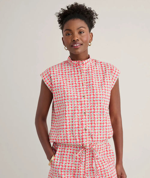 Cotton Poplin Drawstring Elsa Shirt