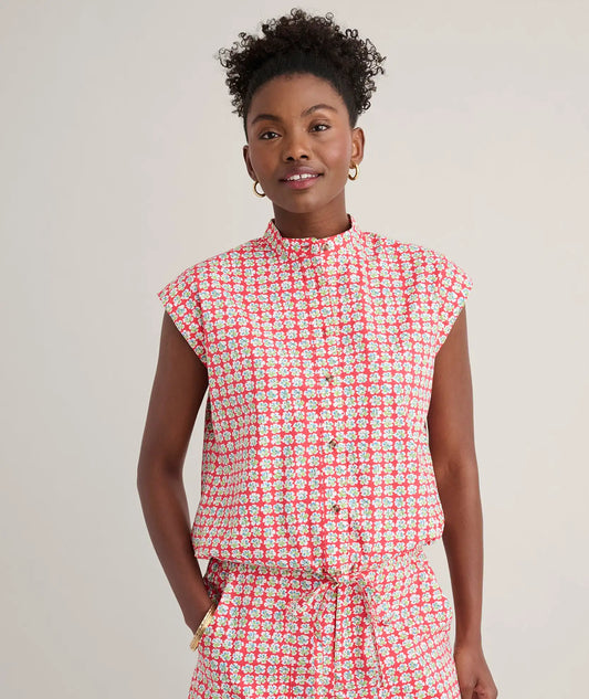 Cotton Poplin Drawstring Elsa Shirt