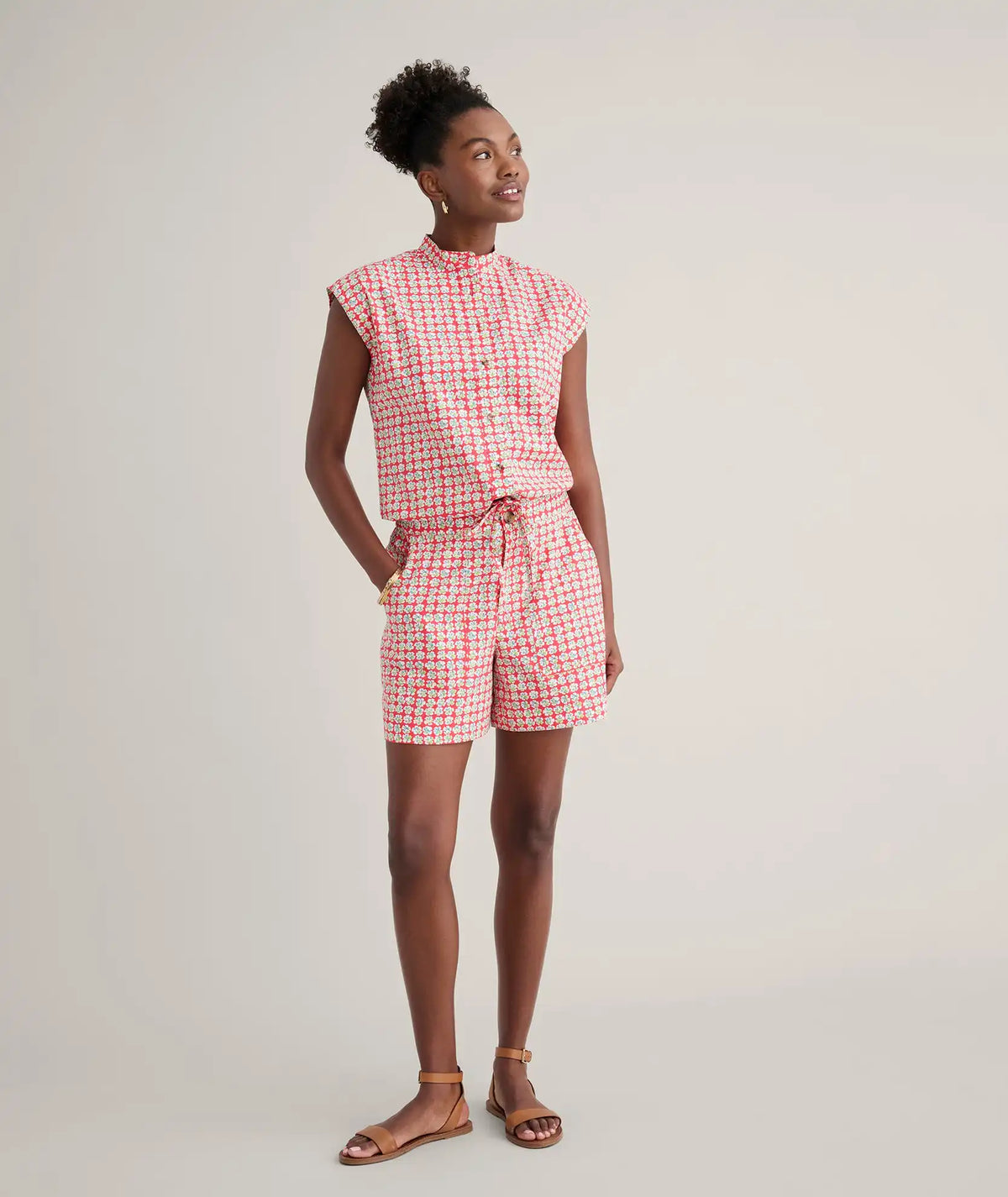 Cotton Poplin Drawstring Elsa Shirt