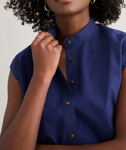 Cotton Poplin Drawstring Elsa Shirt