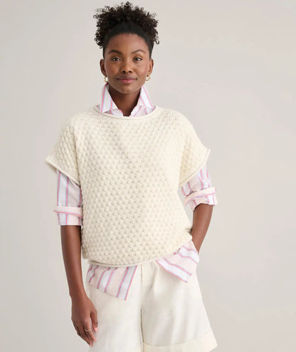 Cotton Cap Sleeve Emily Sweater