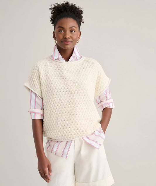 Cotton Cap Sleeve Emily Sweater