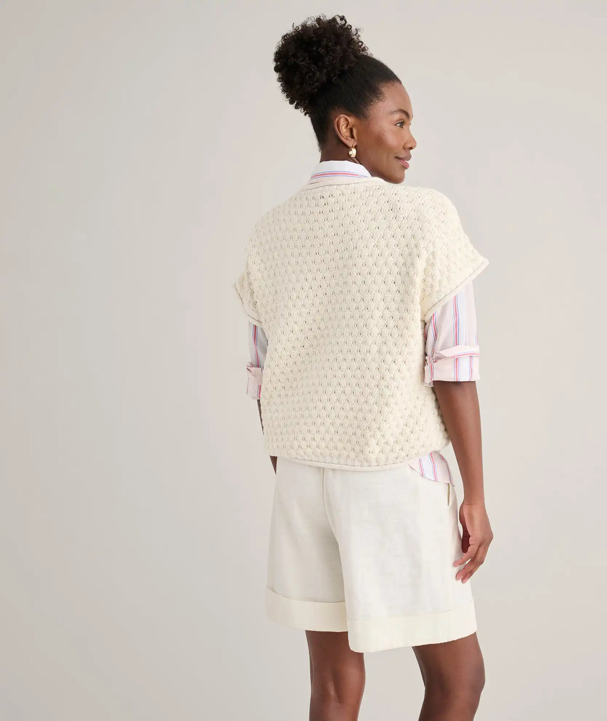Cotton Cap Sleeve Emily Sweater