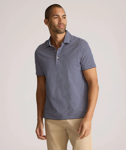 Striped Jersey Performance Polo - FINAL SALE