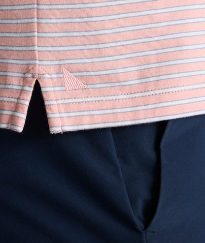 Striped Jersey Performance Polo - FINAL SALE