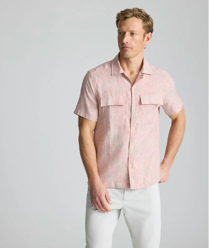 Wrinkle-Resistant Linen Short-Sleeve Finnegan Shirt