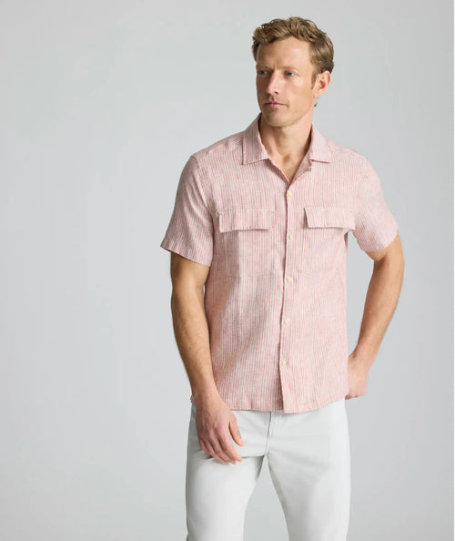 Wrinkle-Resistant Linen Short-Sleeve Finnegan Shirt