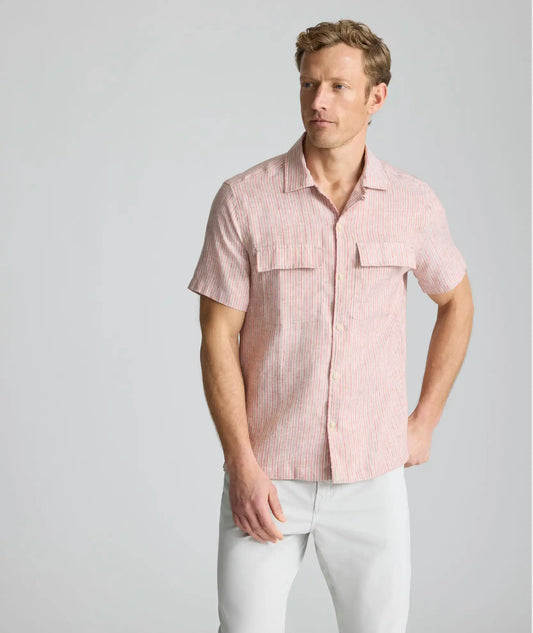 Wrinkle-Resistant Linen Short-Sleeve Finnegan Shirt