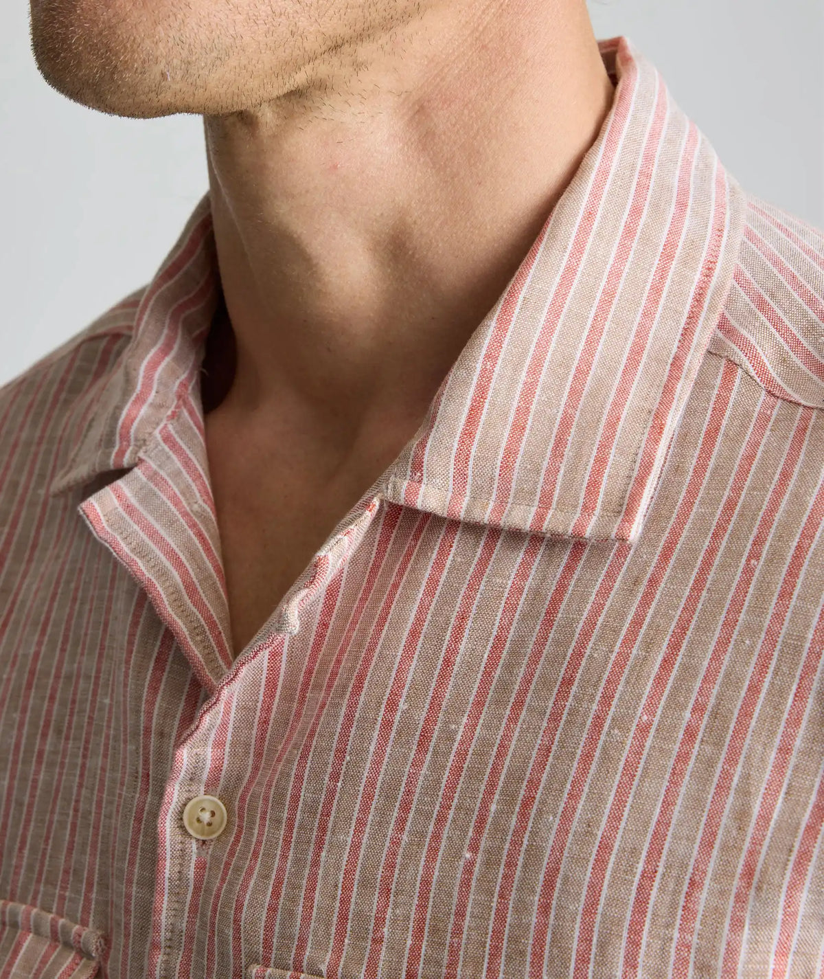 Wrinkle-Resistant Linen Short-Sleeve Finnegan Shirt