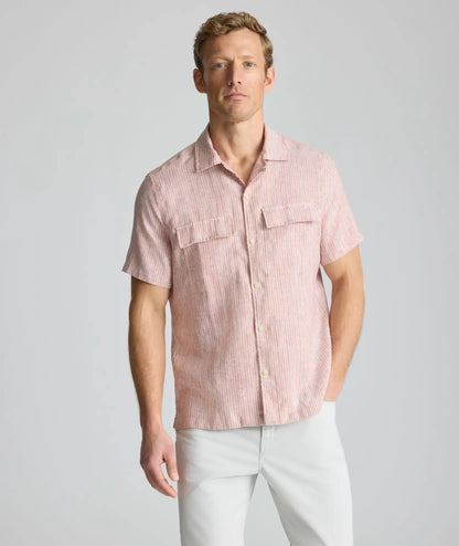 Wrinkle-Resistant Linen Short-Sleeve Finnegan Shirt